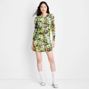 NWOT Gabriella Karefa-Johnson Future Collective Rouched Body Con Dress